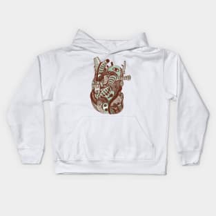 Rust Sage Light Heart Kids Hoodie